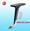 NEW-4D Height Adjustable Armrest with Polyurethane 4D Arm Pad 