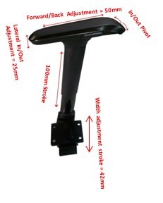 新型4D-手拉式升降扶手+4D多功能 扶手垫 (全黑色)