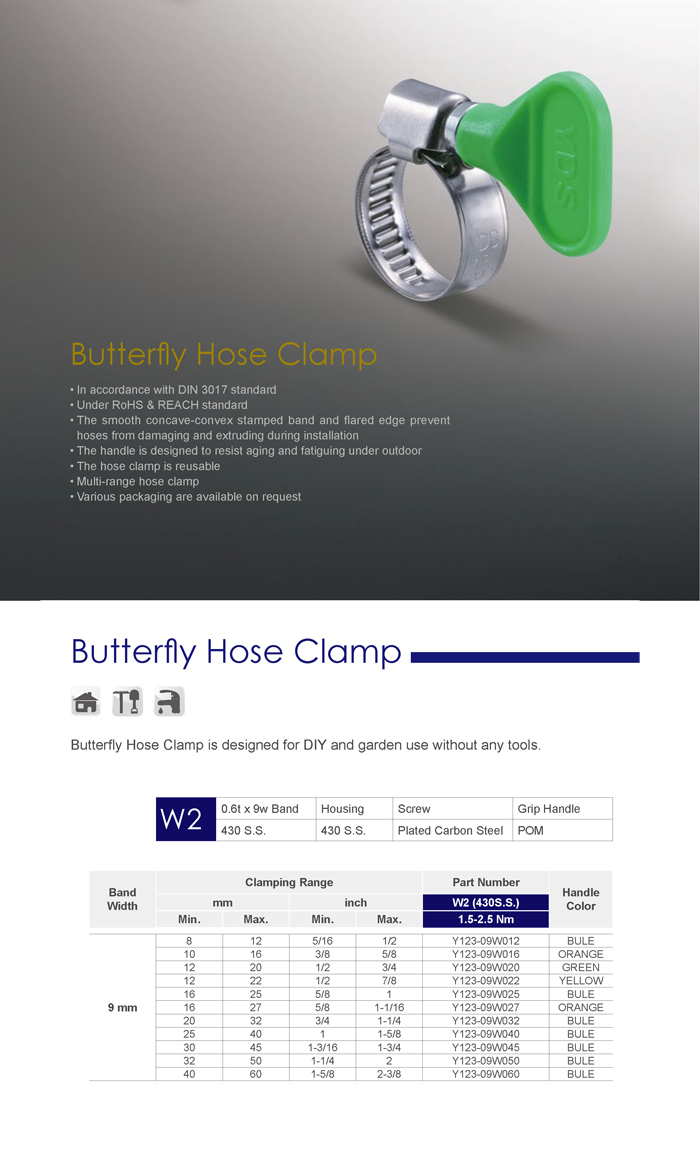 Butterfly Hose Clamp