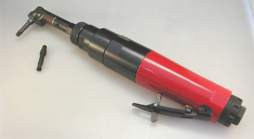 Air Angle DRill with Low Profile 90 Degree Drill Attachment