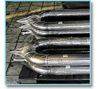 Radiant tubes for cementing furnaces