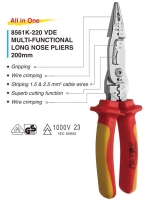 Multi-functional long nose pliers