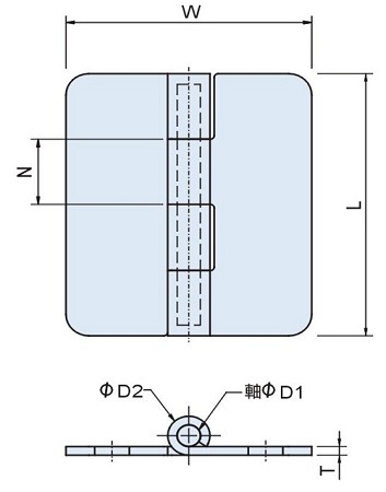 Industrial Hardware Butt Hinge