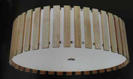 Flush-mounted ceiling lamp