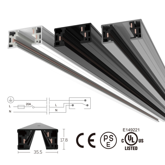 3線軌道燈照明系統及零配件 3線軌道燈照明系統及零配件