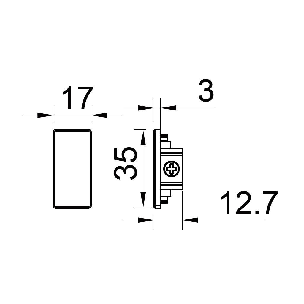 Track Lighting End Cap