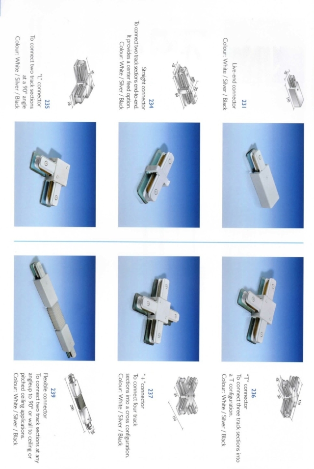 profile of 2-wired Live end, connector profile of 2-wired Live end, connector