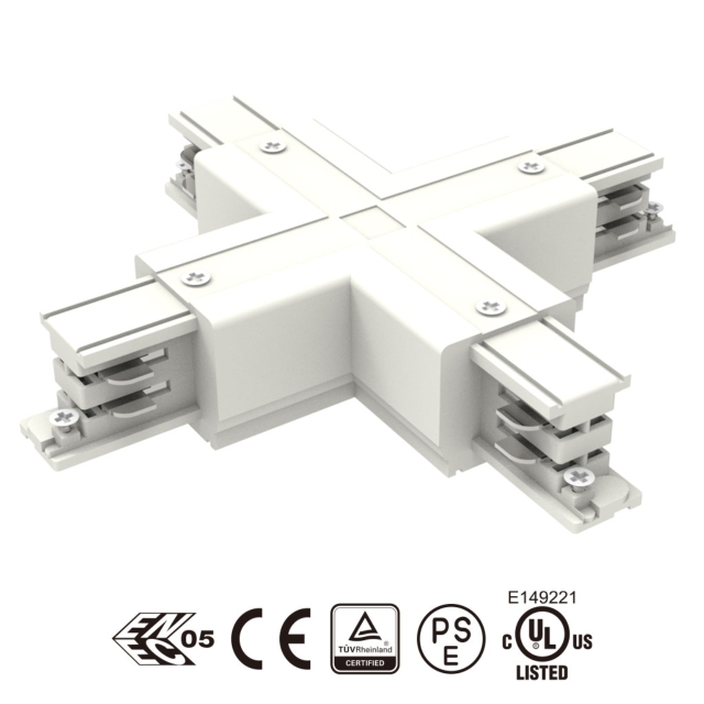 X 连接头 四线/三回路 轨道灯配件 X 连接头 四线/三回路 轨道灯配件