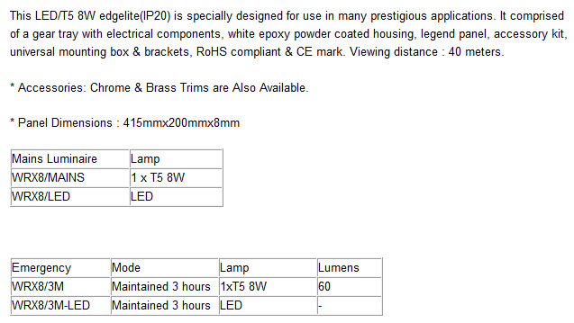 EMERGENCY LIGHTING