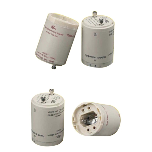 Electronic compact fluorescent ballasted lampholder GU24