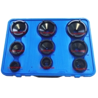 9-piece Special Socket Set with Outer Teeth for Locknuts 9-piece Special Socket Set with Outer Teeth for Locknuts