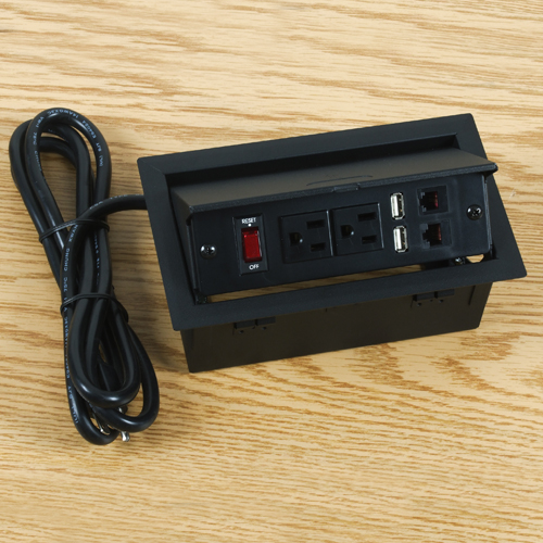 Built-In-Type Power Strips, Extension Cords for Conference Desks