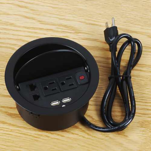 Built-In-Type Extension Cords for Conference Tables