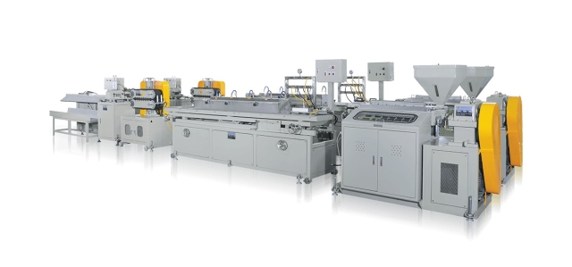 PVC PLASTIC WOOD COMPOSITE/TPE/PS PROFILE EXTRUSION MACHINE