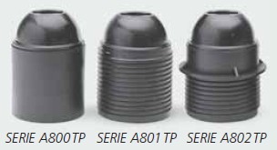 E27三件式塑胶灯头