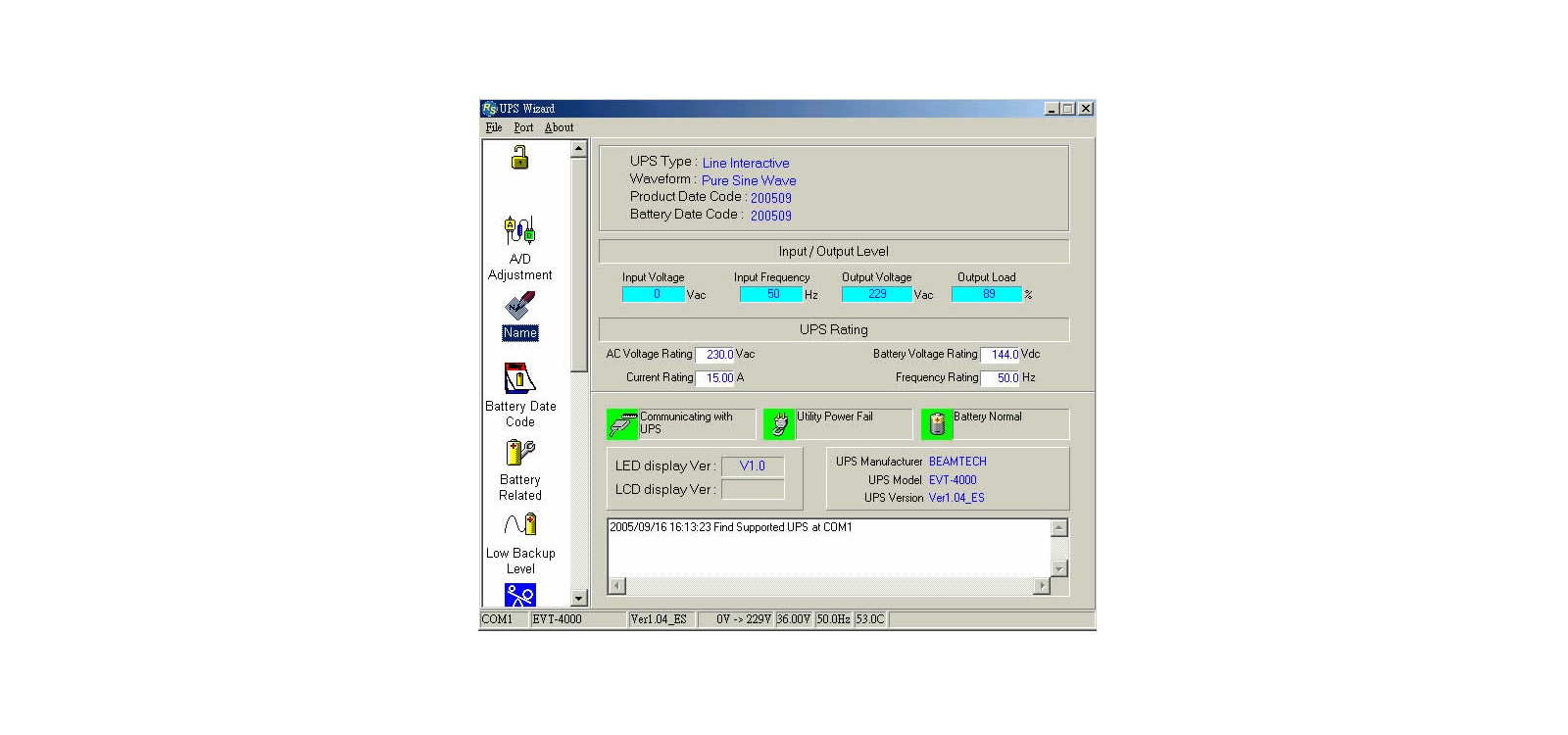 UPS Add-on: Remote LCD Display