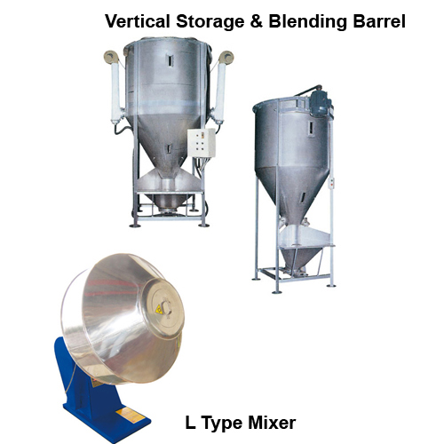 Vertical Storage & Blending Barrel / L Type Mixer