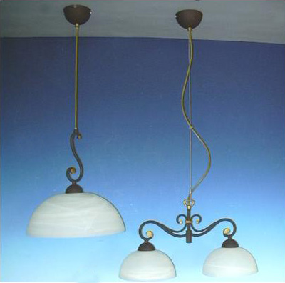 Alabaster Glass Pendent Lamps