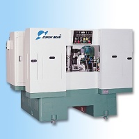 Rotary type six-station drilling and tapping machine