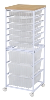 9-tier Storage Wire Rack (With 6 Shallow Baskets + 3 Tall Baskets)