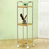 Three-Stage, Multipurpose, Movable, Round Storage Rack