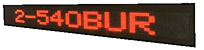 LED Moving Sign Outdoor/Semi-Outdoor 'BU' Series