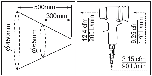 WATER-BASED PAINT DRY BLOW GUN