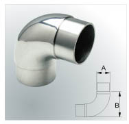 Flush Curved Elbow 90 degree