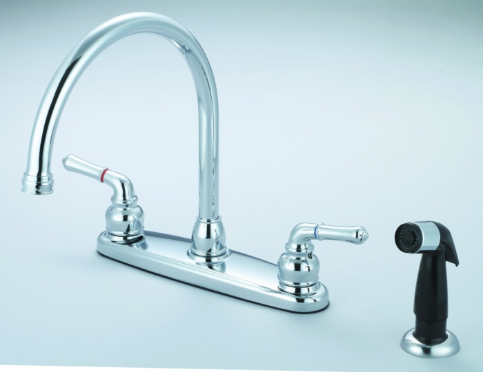 Two Handles Kitchen Faucet With Sprayer Two Handles Kitchen Faucet With Sprayer