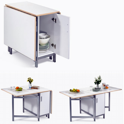 Folding Table with Cabinet Folding Table with Cabinet