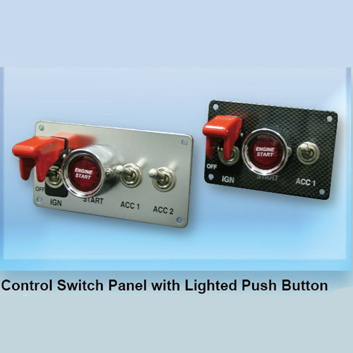 Control Switch Panel with Lighted Push Button