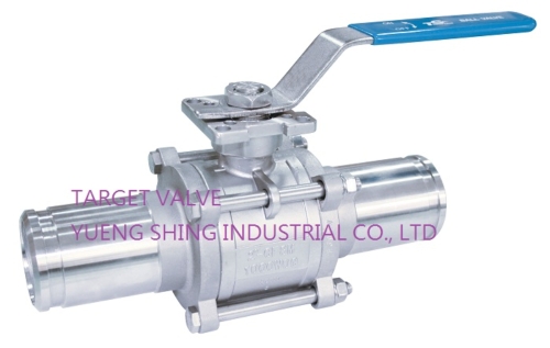3-PC EXTENDED GROOVED END BALL VALVE