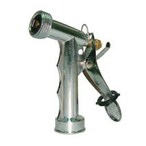 51/2” Front Threaded Metal Trigger Nozzle W/Brass Stem &L Nut 51/2” Front Threaded Metal Trigger Nozzle W/Brass Stem &L Nut