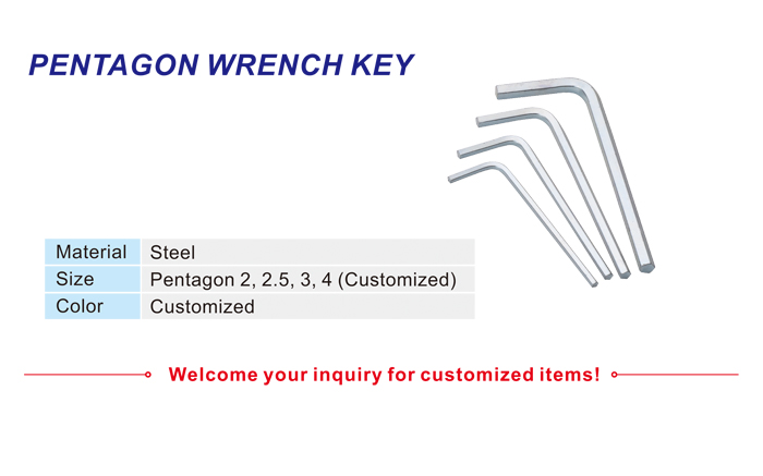 Pentagon Wrench Key