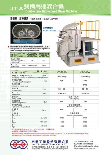 Double Tank High-speed Mixer Machine