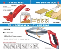 Trimming Knife/Hand Saw Mitre Gauge/3D Hacksaw Multi Cutting