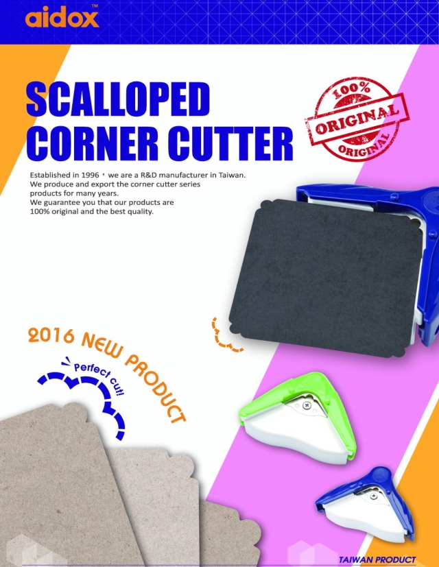 Scalloped corner cutter Scalloped corner cutter