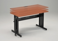 Adjustable-Height Computer Desk w/Electrical Option