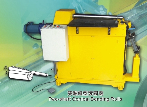 Conical bending rolls