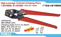 High-Leverage Terminal Crimping Pliers High-Leverage Terminal Crimping Pliers
