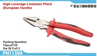 High-leverage Linesman Pliers
(European handle)