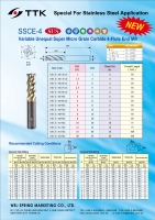 Unequal-flute Super Micro Grain Carbide End Mill special for Stainless Steel