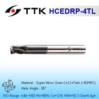 Super Micro Grain Carbide 4-Flute Corner Radius
Rib Processing End Mill Short Flute Long Shank