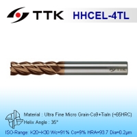 Ultra Fine Micro Grain Carbide 4-Flute End Mill Long Flute