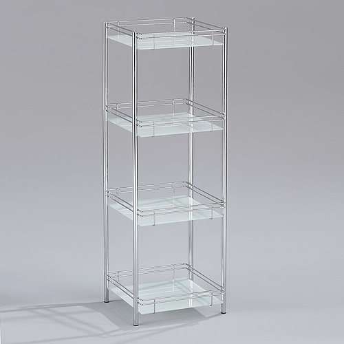 Fastener-free 4-tier Glass Rack Fastener-free 4-tier Glass Rack