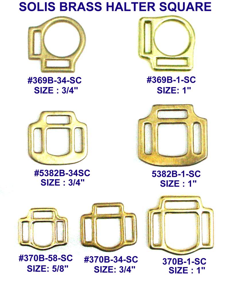 SOLID BRASS HALTER SQUARE