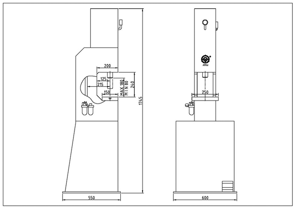 Large Vertical Pneumatic Riveting Machine