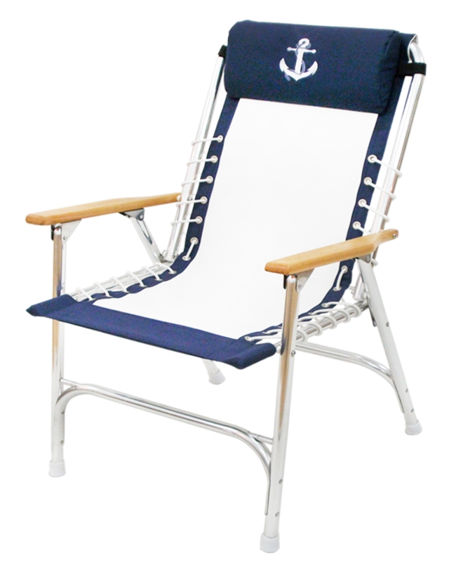 Folding deck chair