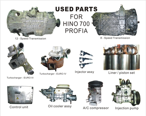 USED PARTS FOR HINO PROFIA 700 / E13C