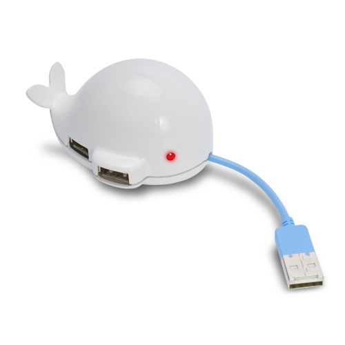 USB 2.0 4-Port Whale Hub